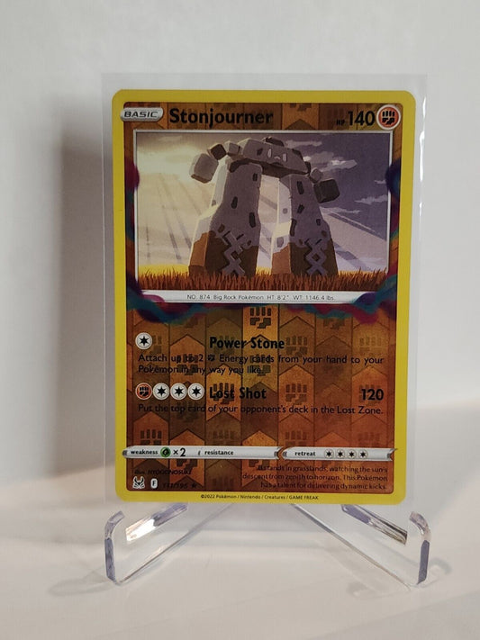 111/196 Stonjourner [Reverse Holo]  Pokémon TGC Lost Origin