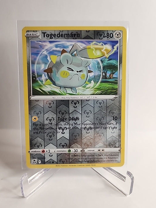 Togedemaru [Reverse Holo] 127/195 Pokémon Cards Silver Tempest