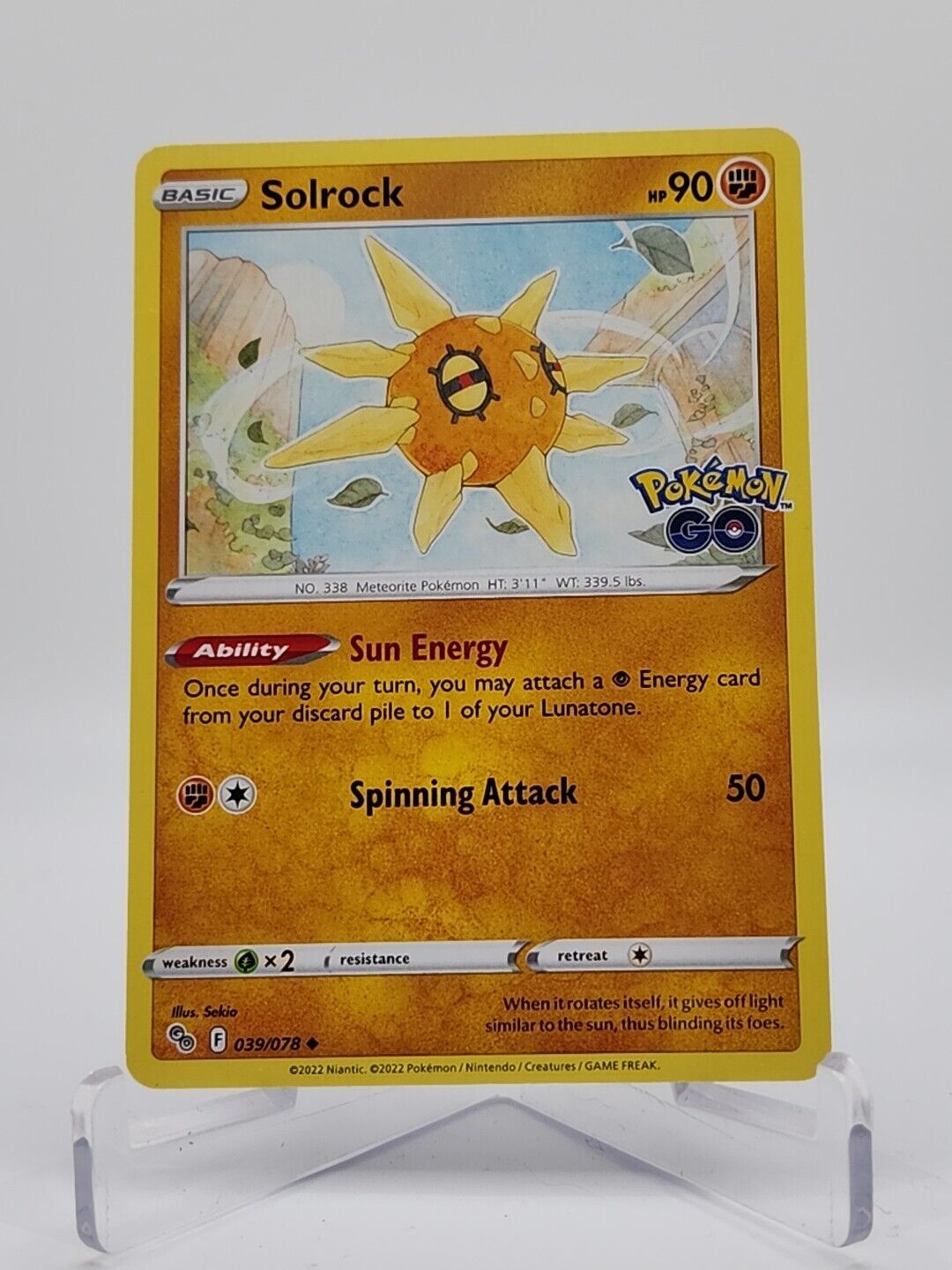 Solrock 39/78 Pokémon TGC Pokemon Go