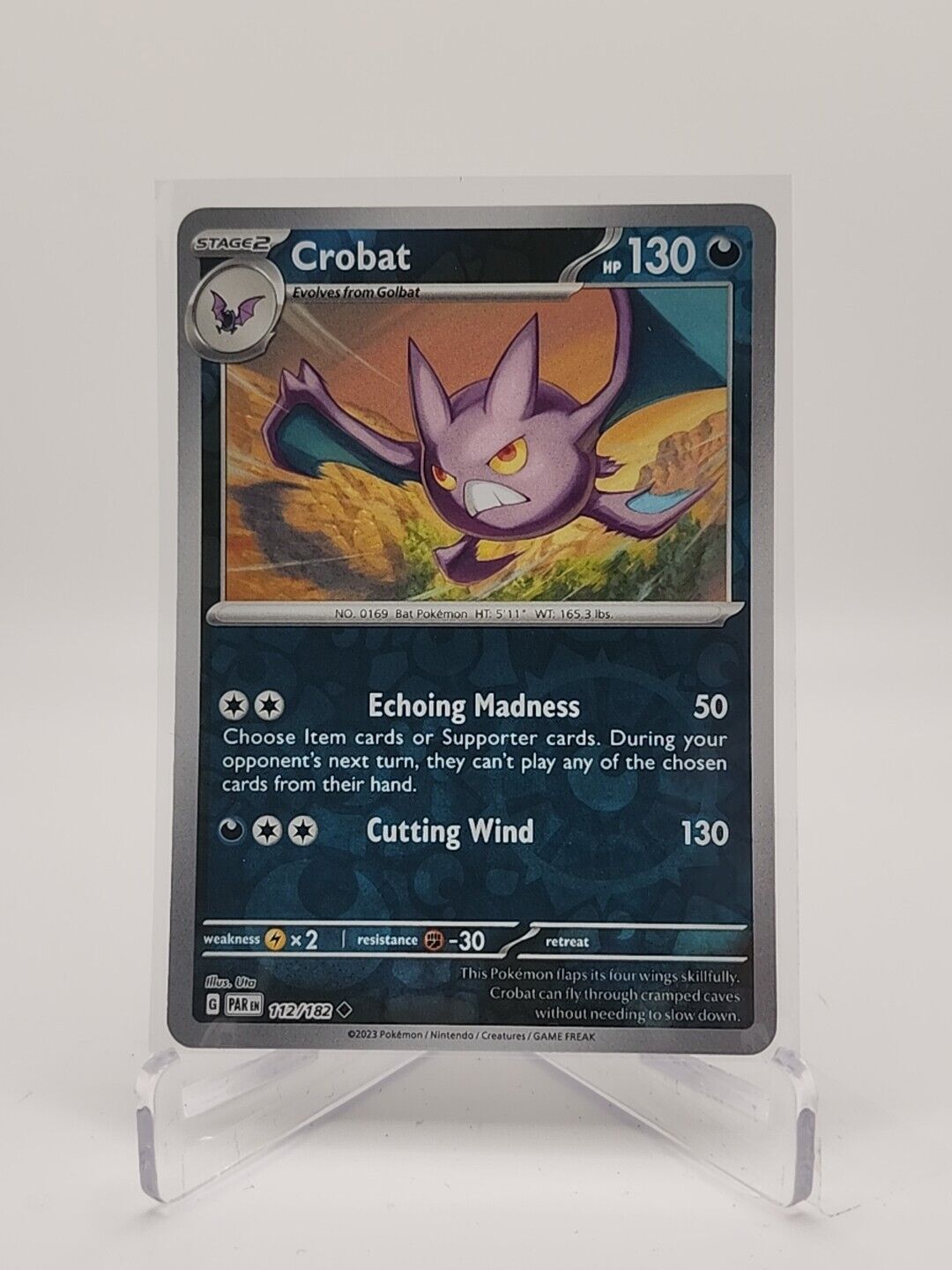 Crobat [Reverse Holo]  112/182 Pokémon TCG Paradox Rift