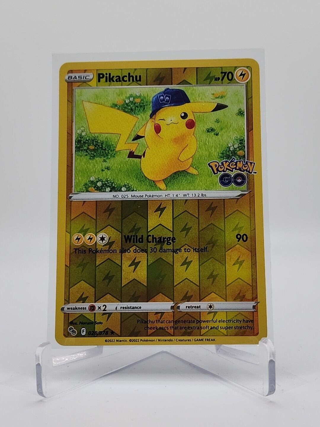 Pikachu [Reverse Holo] 28/78 Pokémon TGC Pokemon Go