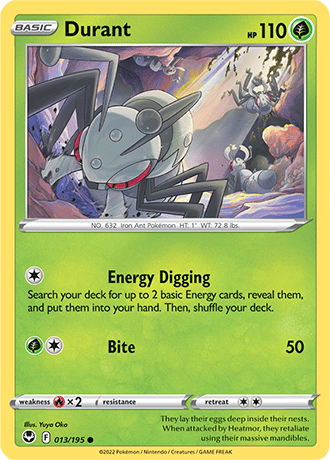 Durant  13/195 Pokémon TCG Silver Tempest