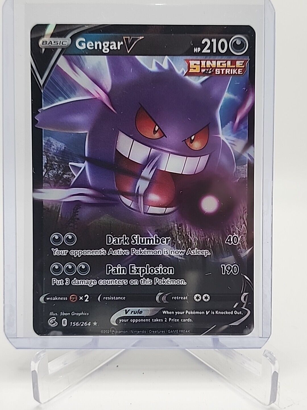 Gengar V  156/264 Pokémon TCG Fusion Strike