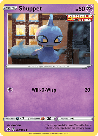 Shuppet [Reverse Holo]  62/203 Pokémon TCG Chilling Reign