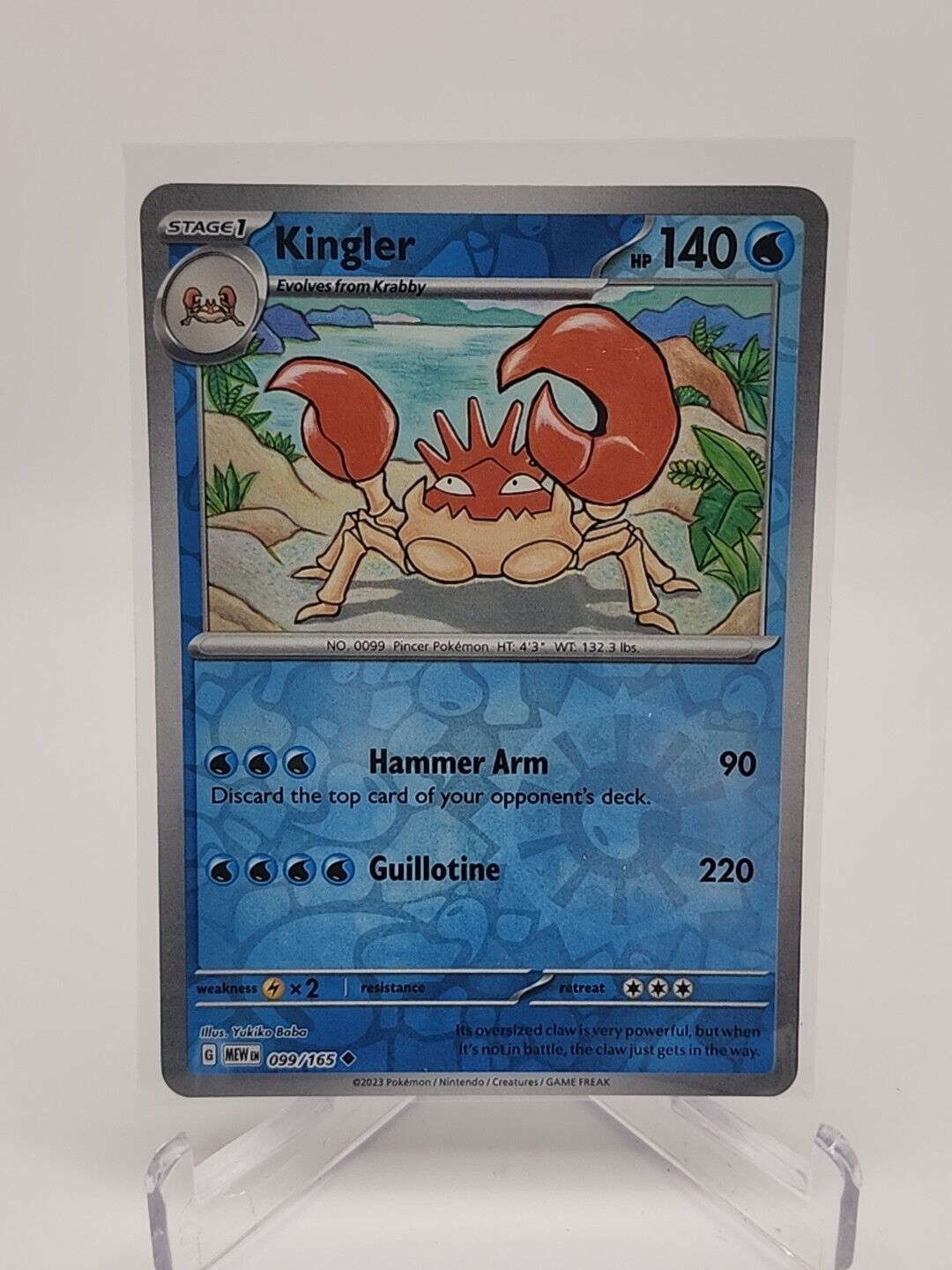 99/165 Kingler [Reverse Holo] Pokémon TCG Scarlet & Violet - 151