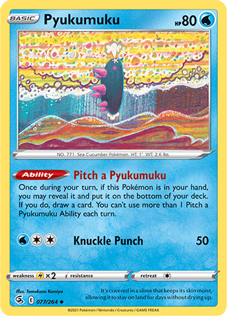 Pyukumuku  77/264 Pokémon TCG Fusion Strike