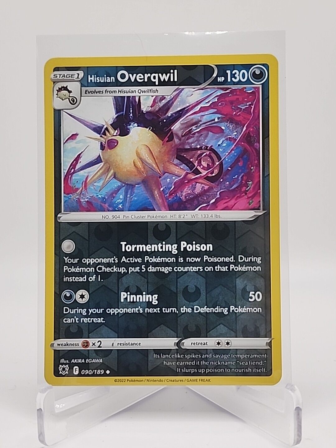 Hisuian Overqwil [Reverse Holo]  90/189 Pokémon TCG Astral Radiance