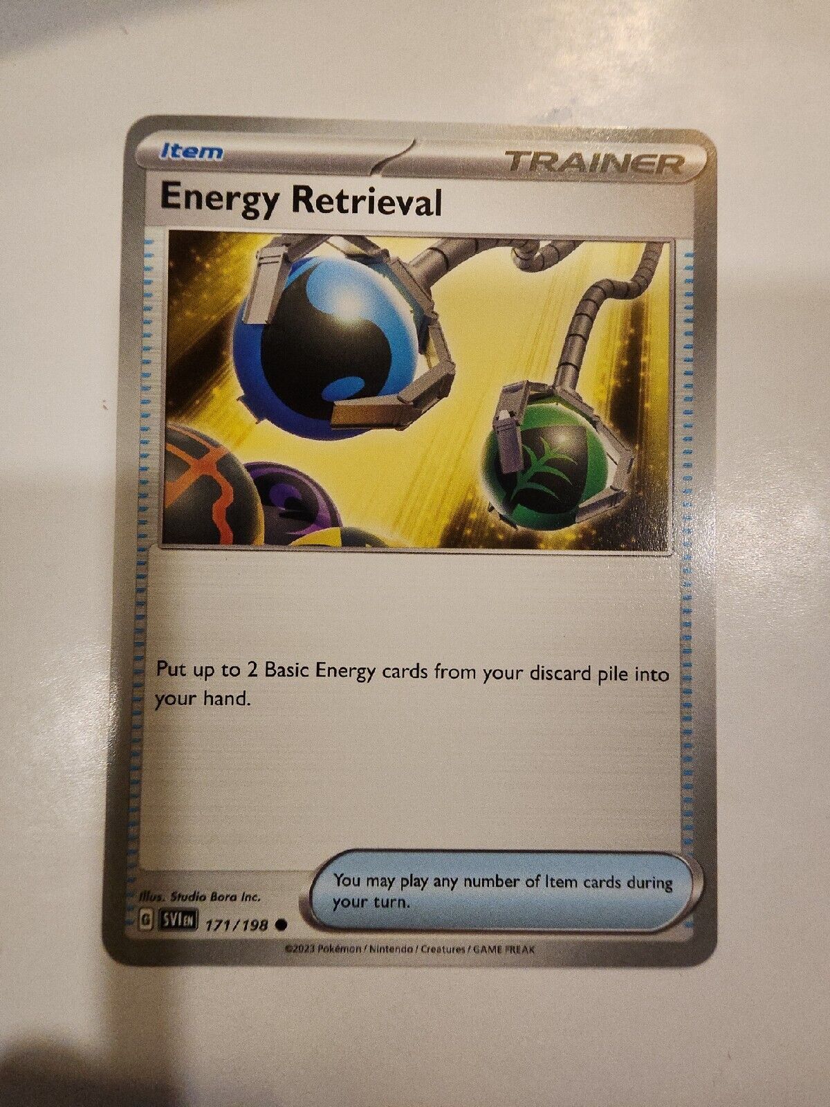 Energy Retrieval 171/198 Pokémon TGC Scarlet & Violet