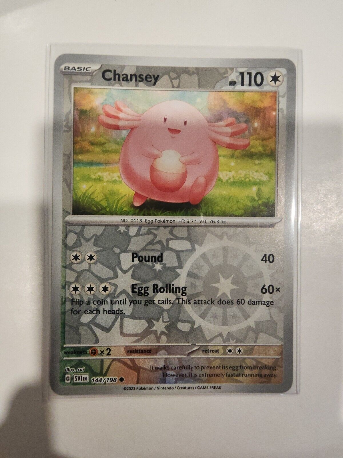 Chansey [Reverse Holo] 144/198 Pokémon TGC Scarlet & Violet