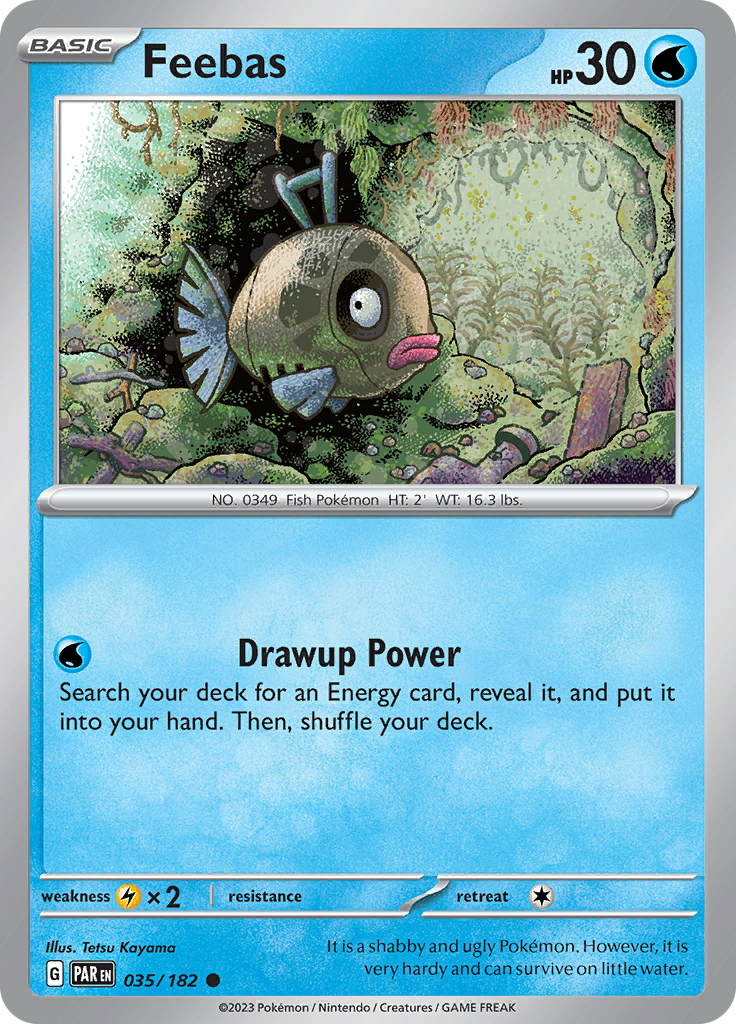 Feebas  35/182 Pokémon TCG Paradox Rift