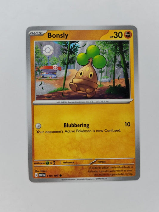 Bonsly 110/197 Pokémon TGC Obsidian Flames