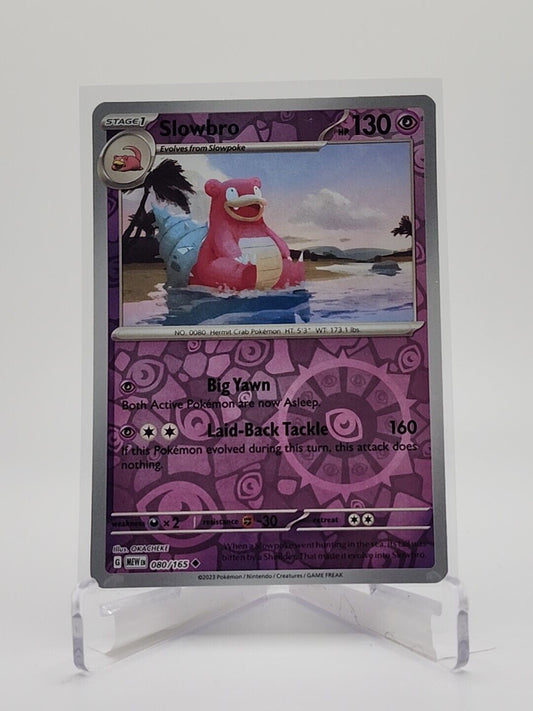 80/165 Slowbro [Reverse Holo]  Pokémon TGC Scarlet & Violet - 151