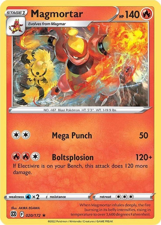 Magmortar  20/172 Pokémon TCG Brilliant Stars