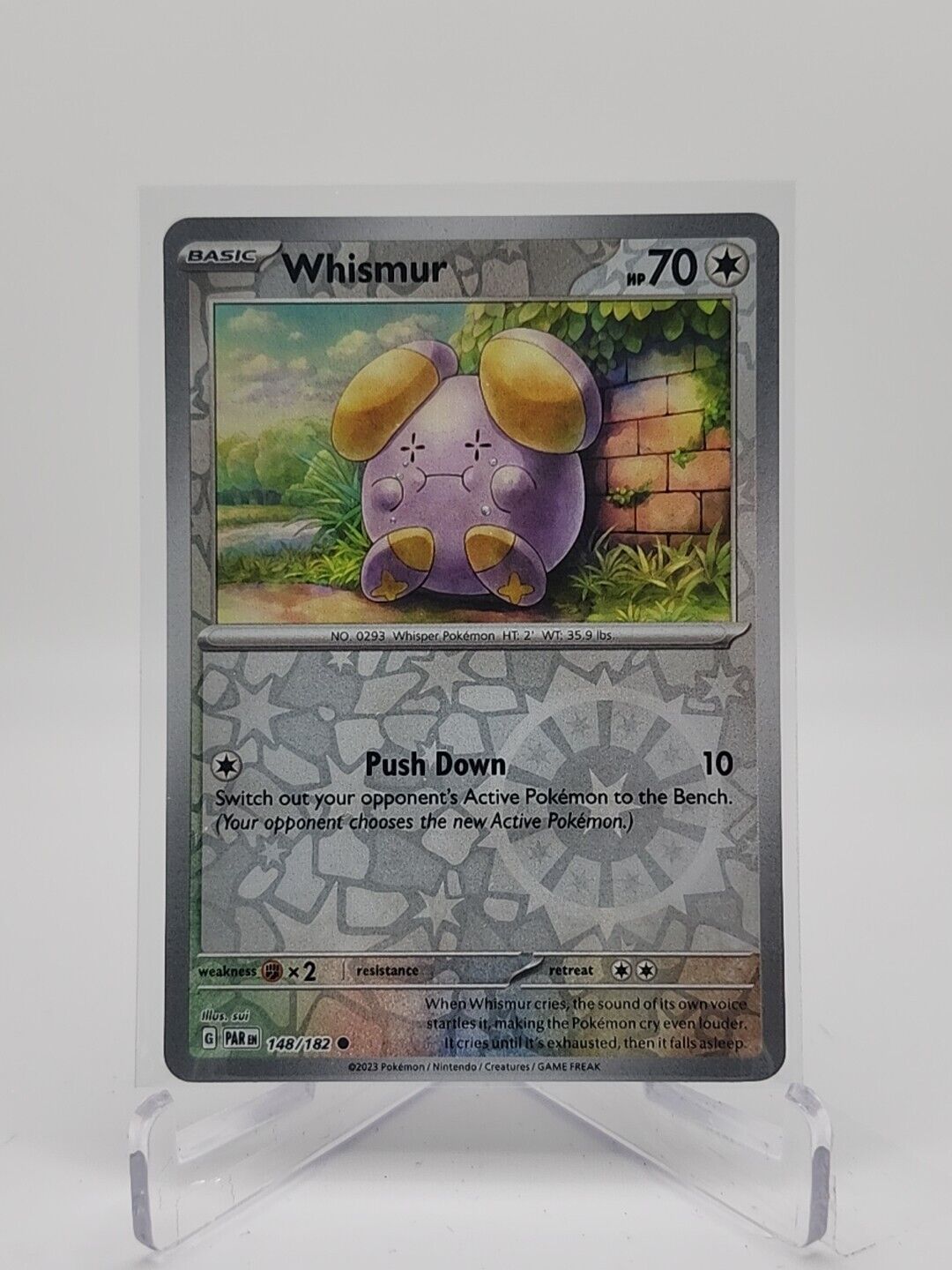 Whismur [Reverse Holo]  148/182 Pokémon TCG Paradox Rift