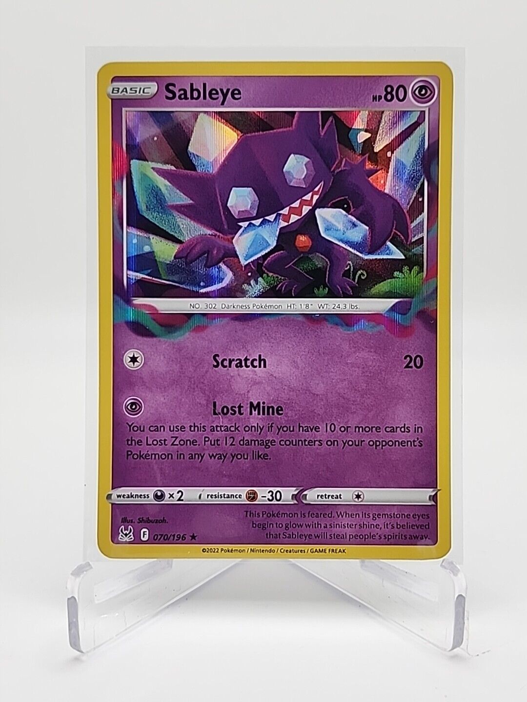 Sableye  70/196 Pokémon TCG Lost Origin