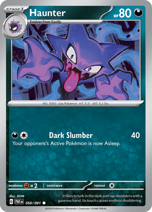 Haunter  56/91 Pokémon TCG Paldean Fates