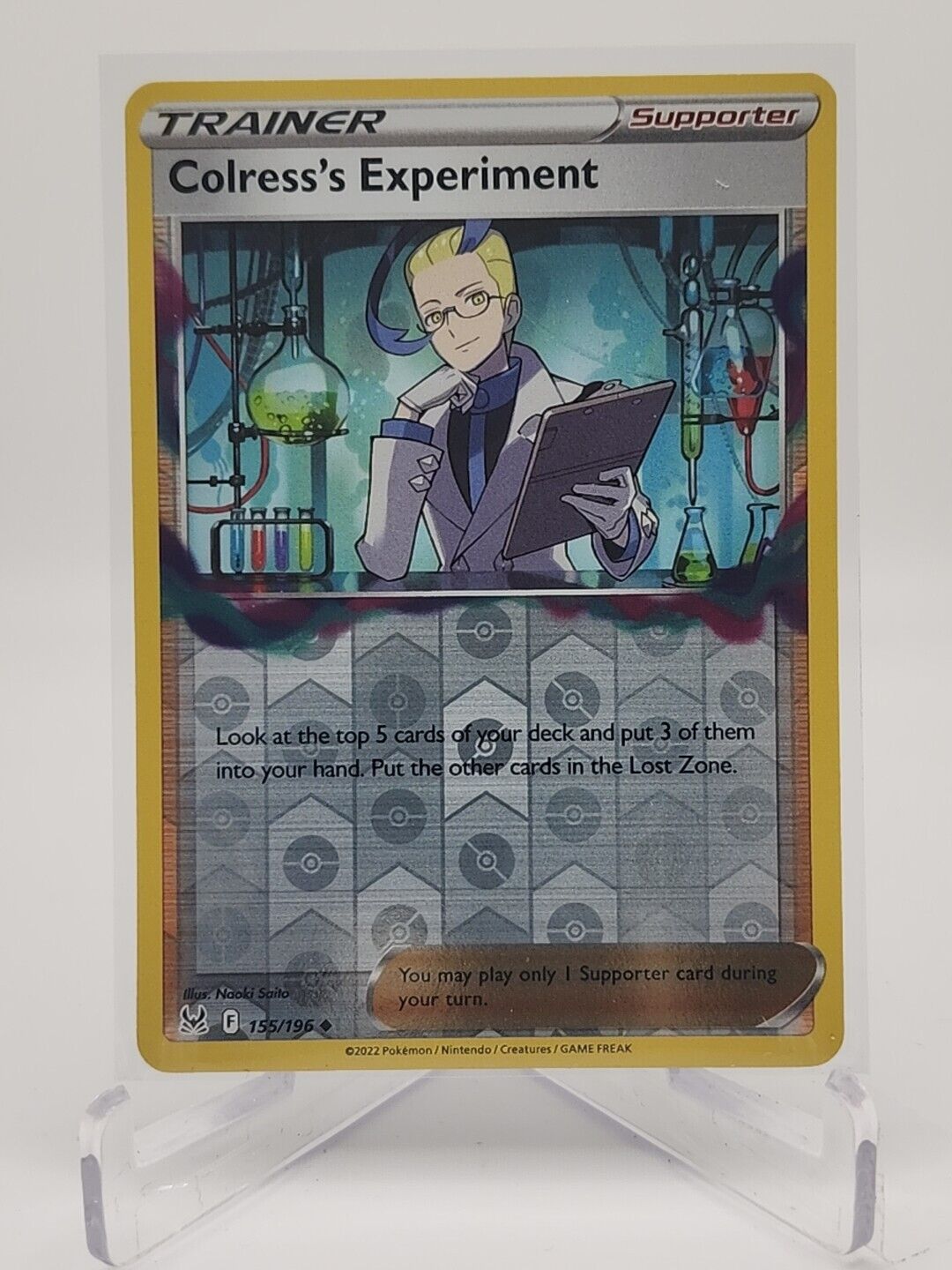 Colress's Experiment [Reverse Holo]  155/196 Pokémon TCG Lost Origin