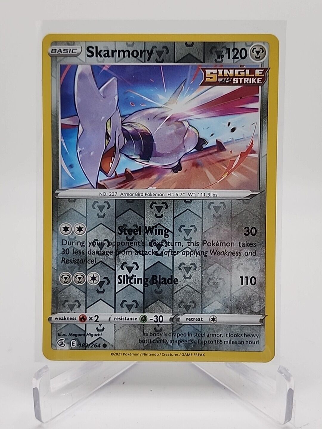 Skarmory [Reverse Holo]  182/264 Pokémon TCG Fusion Strike