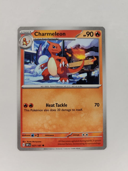 Charmeleon 27/197 Pokémon TGC Obsidian Flames