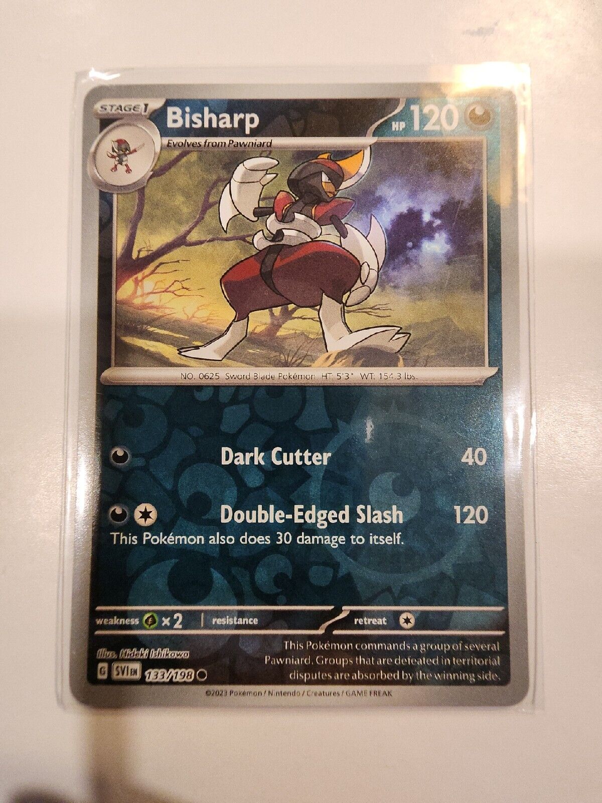 Bisharp [Reverse Holo] 133/198 Pokémon TGC Scarlet & Violet