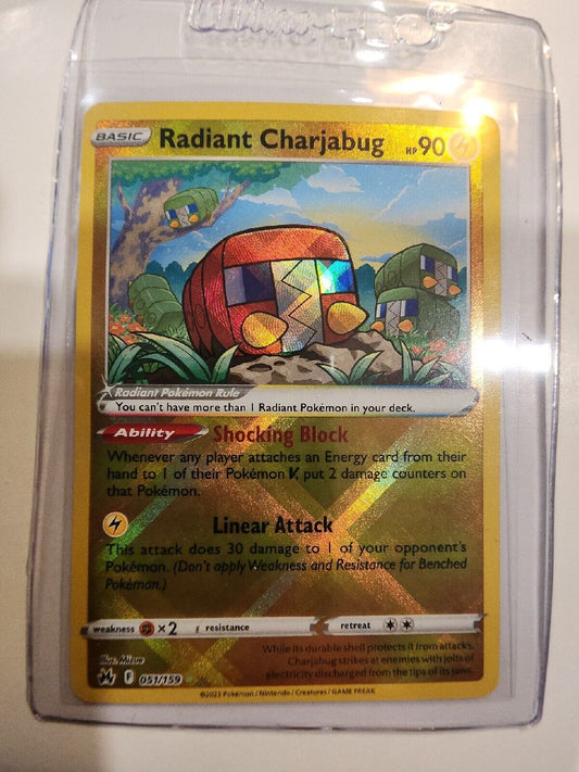 Radiant Charjabug [Reverse Holo] 51/159 Pokémon TGC Crown Zenith