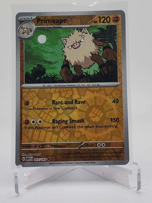 57/165 Primeape [Reverse Holo]  Pokémon TGC Scarlet & Violet - 151