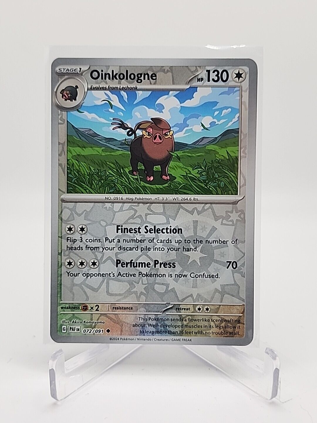 Oinkologne [Reverse Holo]  72/91 Pokémon TCG Paldean Fates