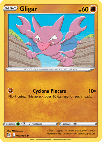 Gligar  95/196 Pokémon TCG Lost Origin