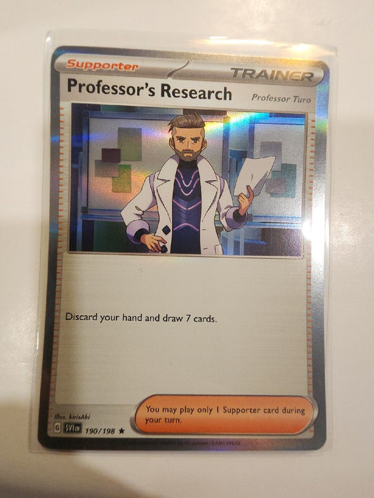 Professor's Research: Professor Turo [Holo] 190/198 Pokémon TGC Scarlet & Violet