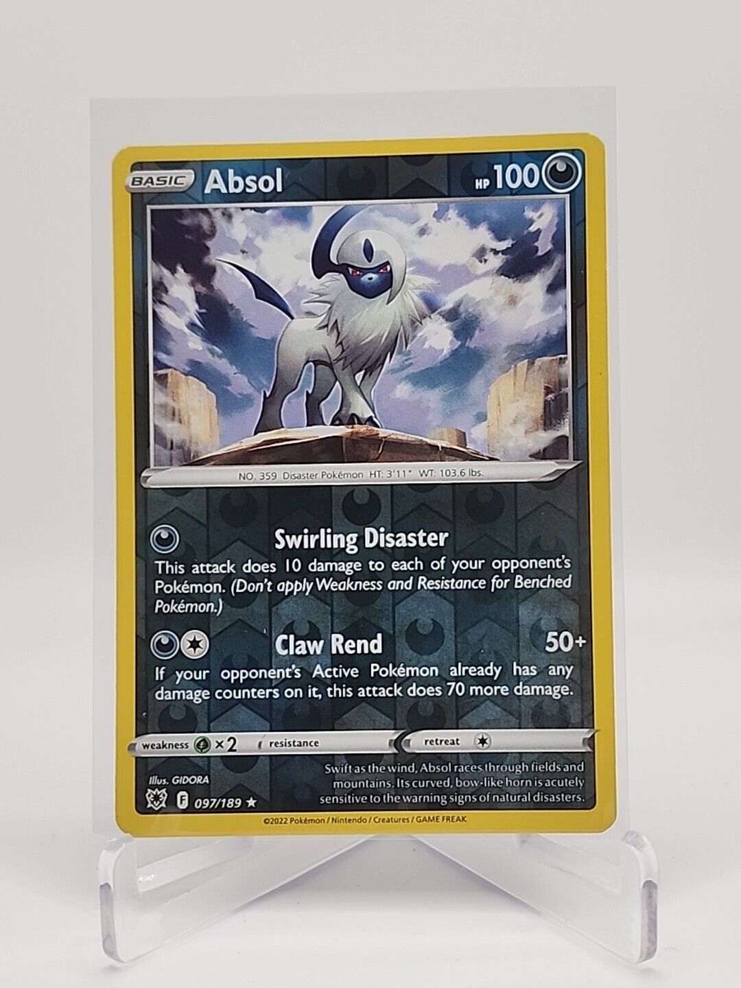 Absol [Reverse Holo]  97/189 Pokémon TCG Astral Radiance