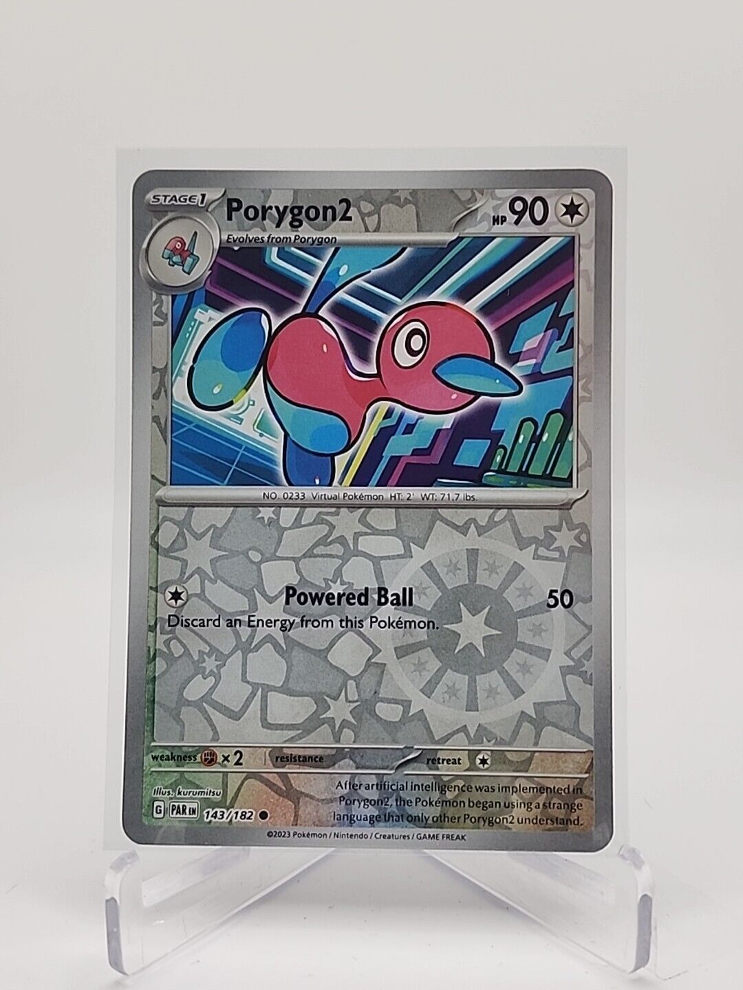 Porygon2 [Reverse Holo]  143/182 Pokémon TCG Paradox Rift