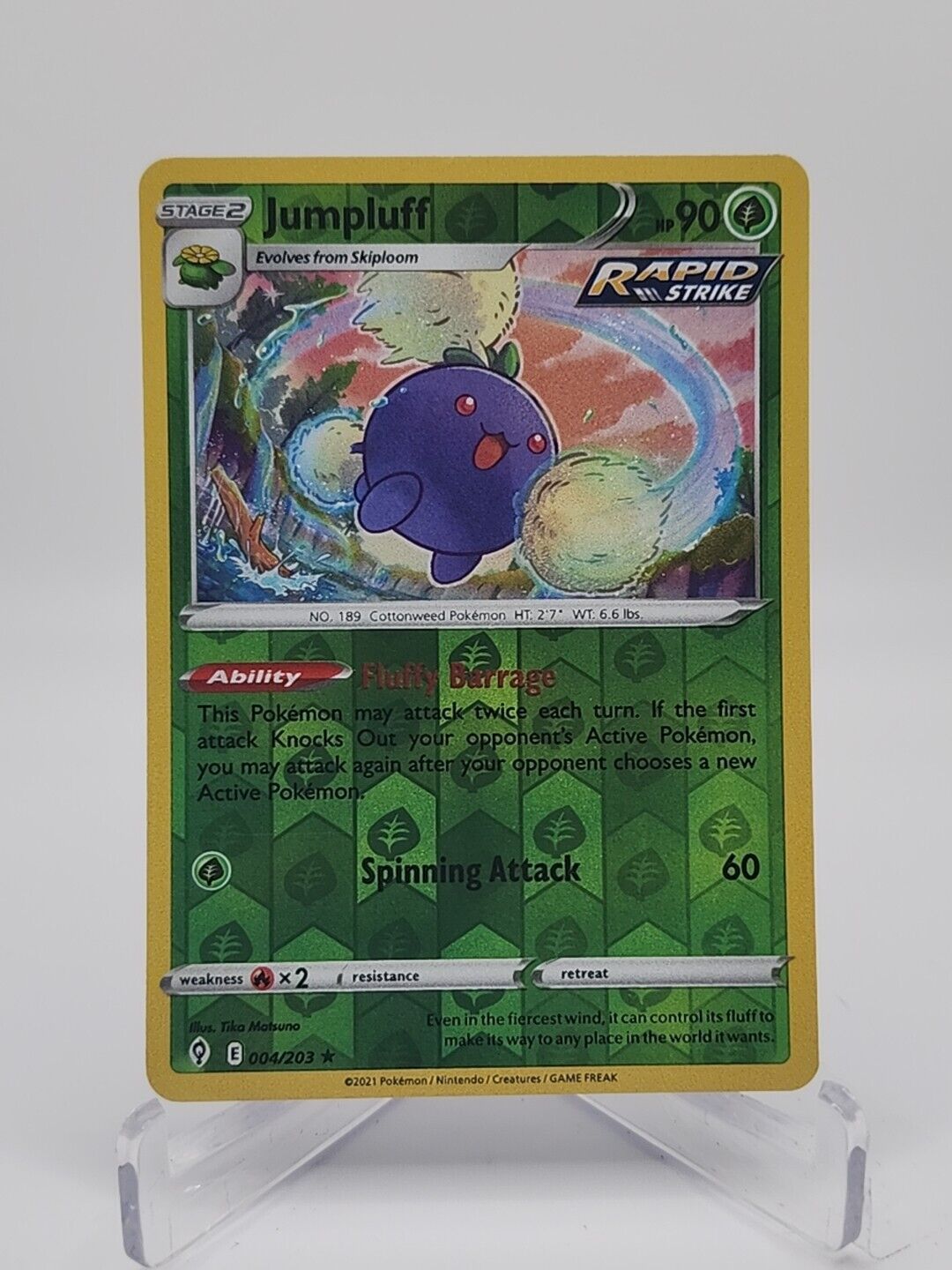 Jumpluff [Reverse Holo]  4/203 Pokémon TCG Evolving Skies