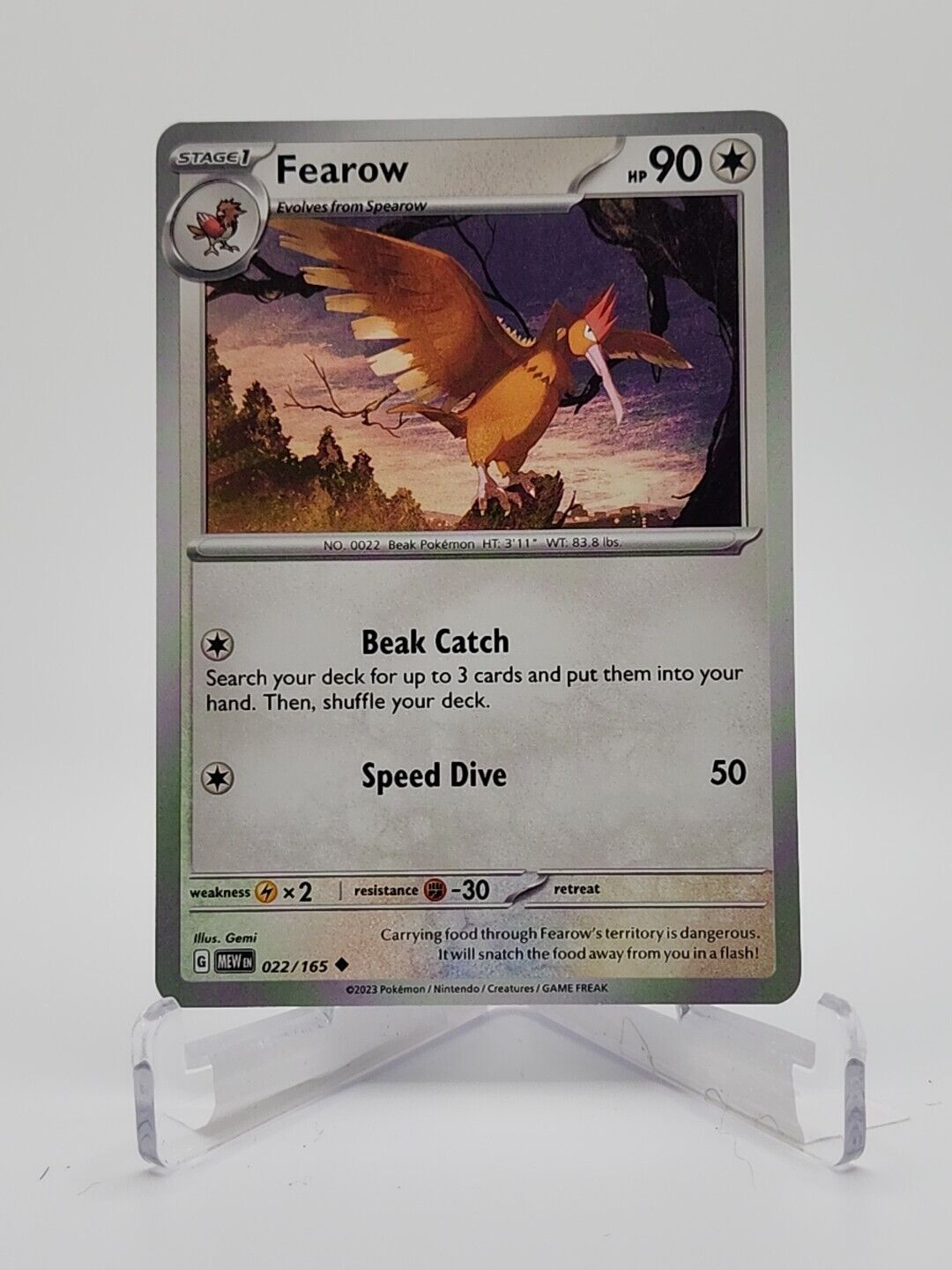 22/165 Fearow  Pokémon TGC Scarlet & Violet - 151