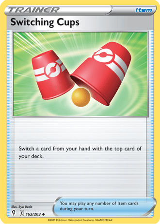 Switching Cups  162/203 Pokémon TCG Evolving Skies