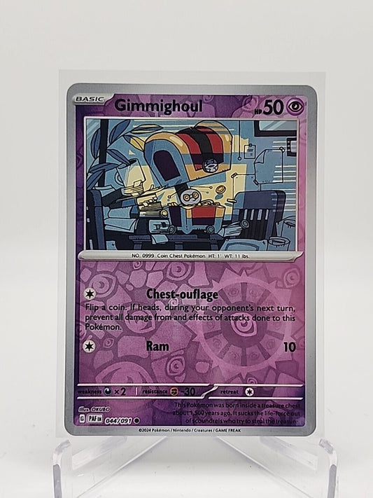 Gimmighoul [Reverse Holo]  44/91 Pokémon TCG Paldean Fates