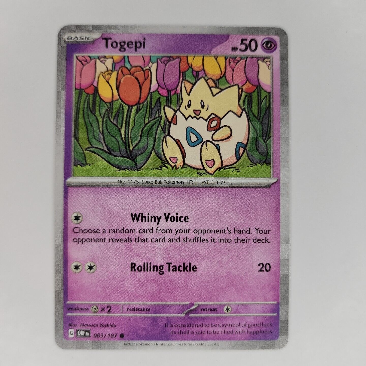 Togepi 83/197 Pokémon TGC Obsidian Flames