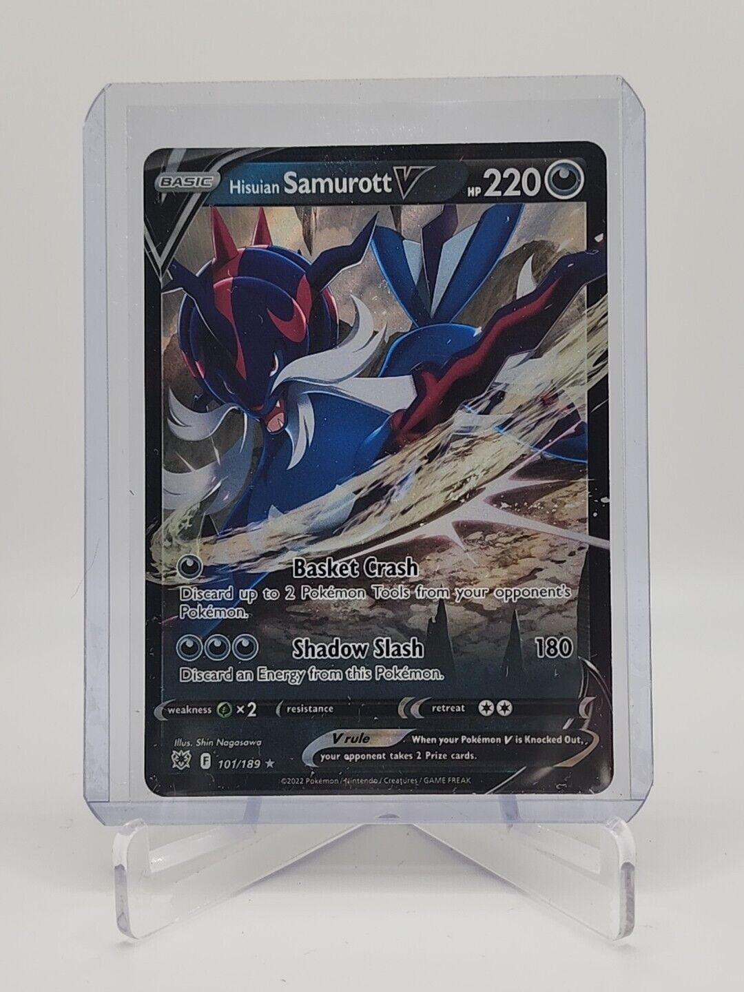 Hisuian Samurott V  101/189 Pokémon TCG Astral Radiance