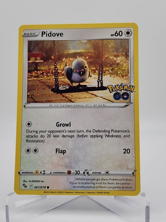 Pidove 61/78 Pokémon TGC Pokemon Go