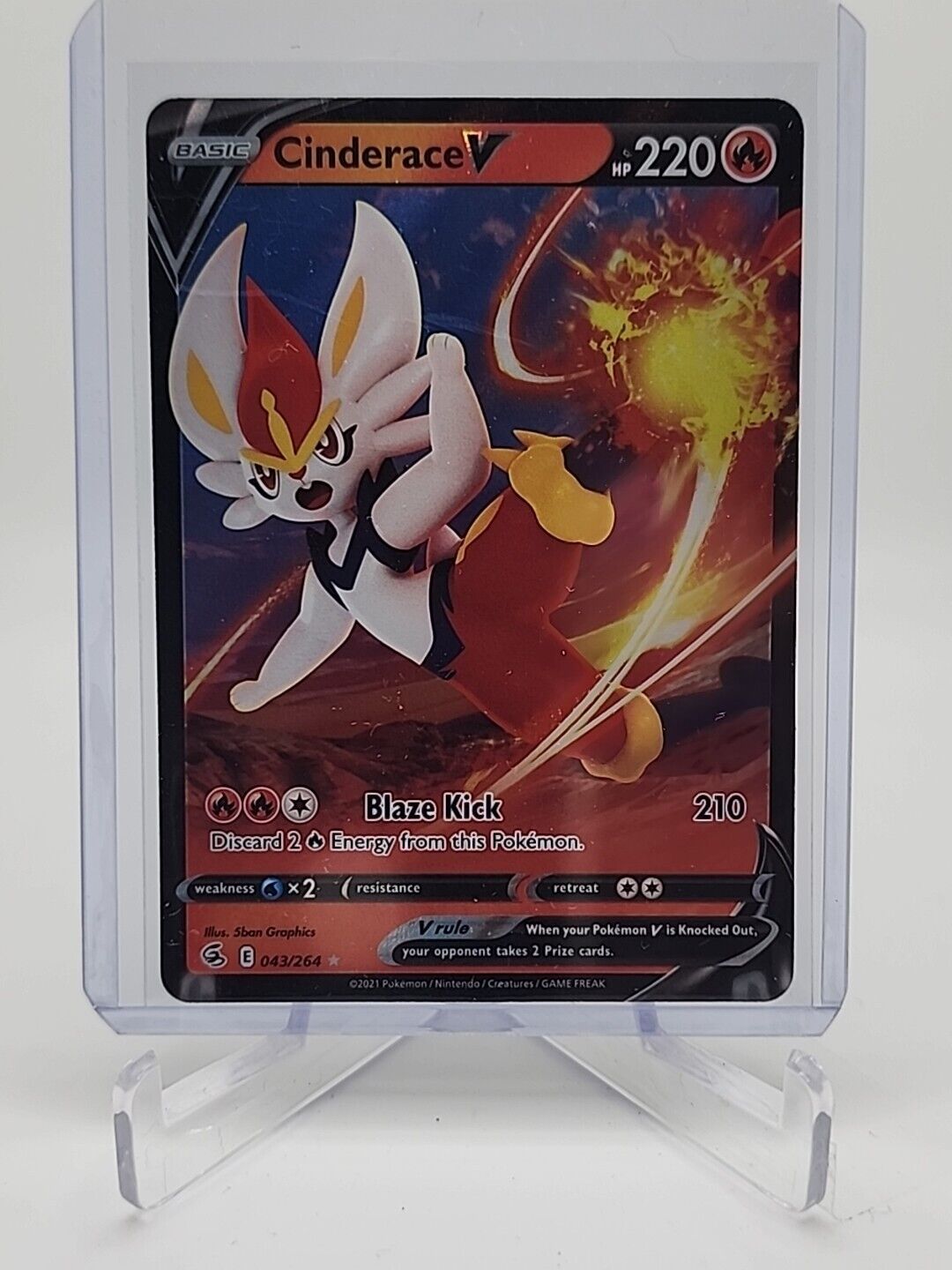 Cinderace V  43/264 Pokémon TCG Fusion Strike