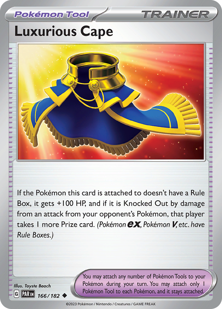 Luxurious Cape  166/182 Pokémon TCG Paradox Rift