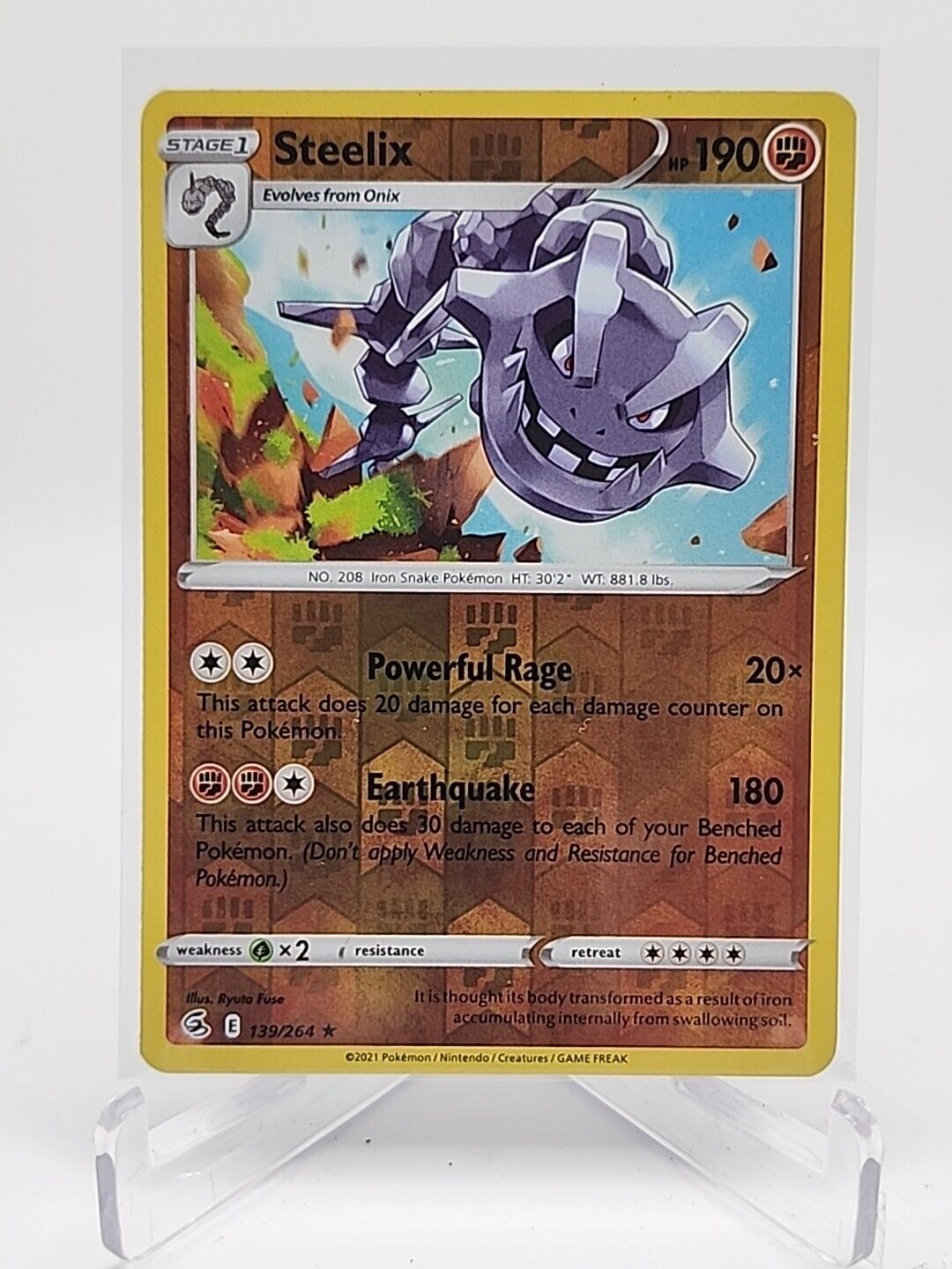 Steelix [Reverse Holo]  139/264 Pokémon TCG Fusion Strike