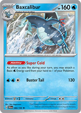 Baxcalibur [Holo]  60/193 Pokémon TCG Paldea Evolved