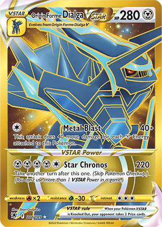 Origin Forme Dialga VSTAR  210/189 Pokémon TCG Astral Radiance