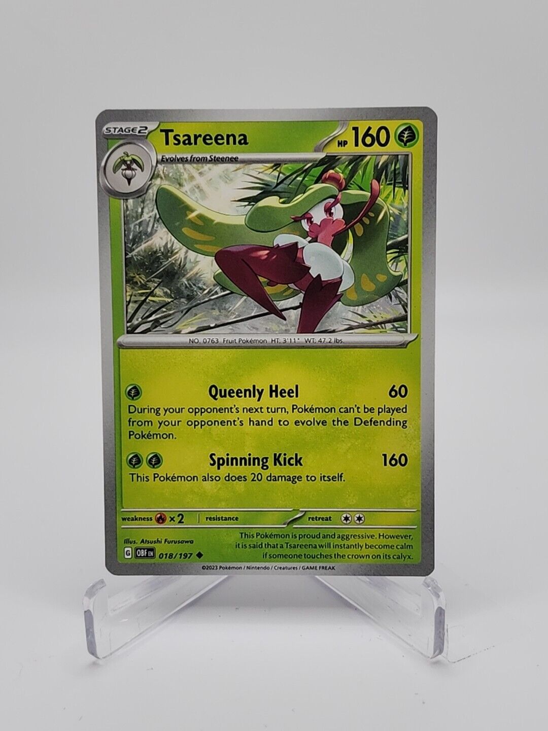 18/197 Tsareena Pokémon TCG Obsidian Flames