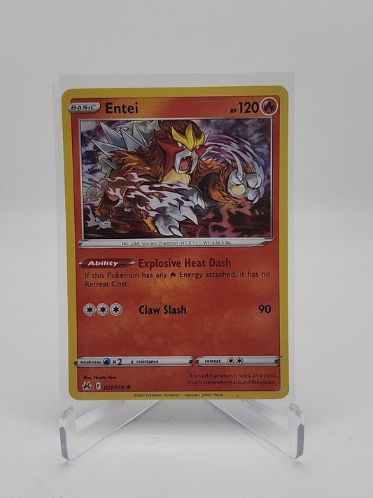 Entei [Holo] 21/159 Pokémon TGC Crown Zenith