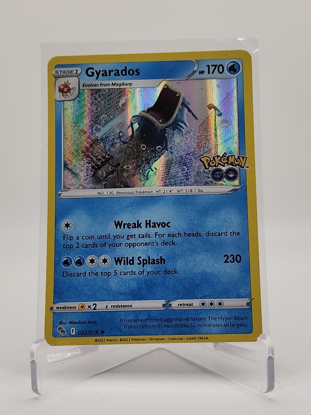 Gyarados [Holo] 22/78 Pokémon TGC Pokemon Go