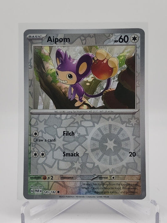 Aipom [Reverse Holo]  145/182 Pokémon TCG Paradox Rift