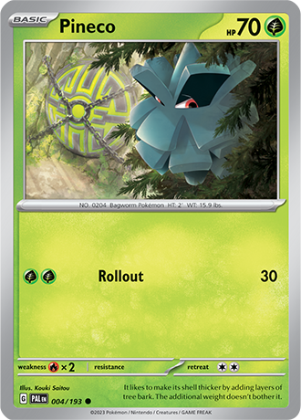 Pineco  4/193 Pokémon TCG Paldea Evolved