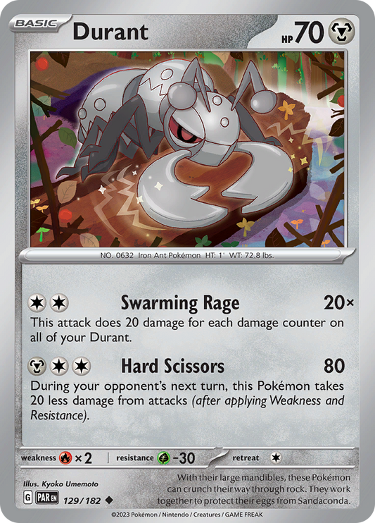 Durant  129/182 Pokémon TCG Paradox Rift