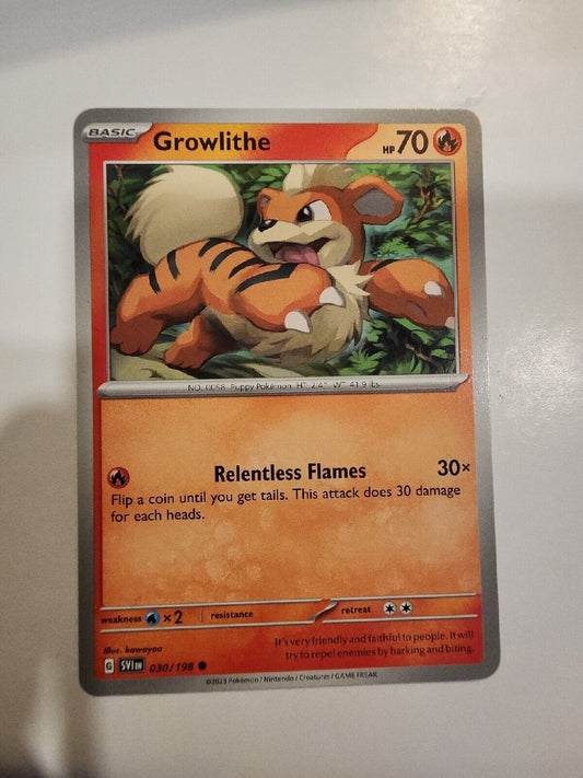 Growlithe 30/198 Pokémon TGC Scarlet & Violet